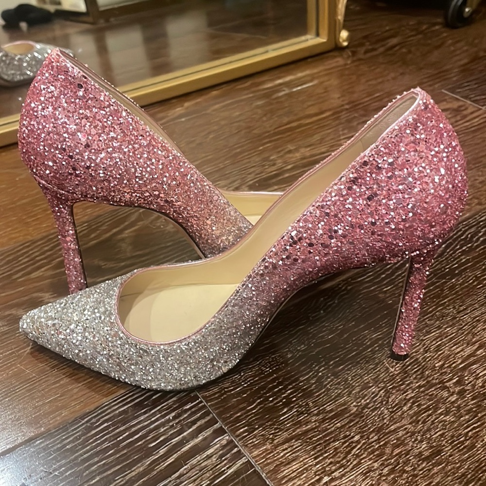 Jimmy choo glittery pumps